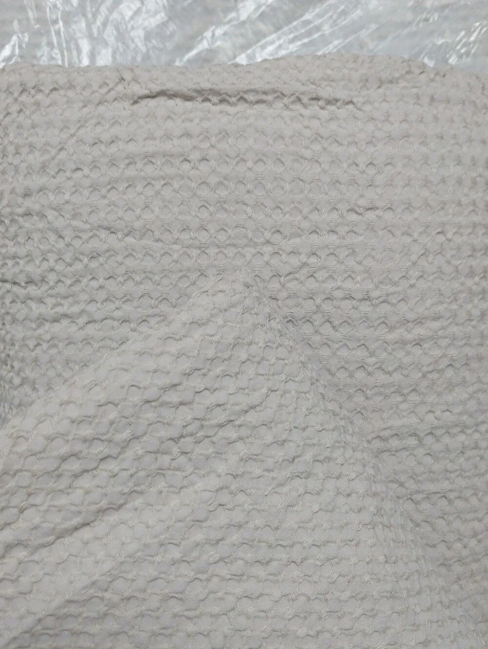 Quince 100% Organic Cotton Waffle Gray Duvet & 2 Shams! King/ Cal King(145)